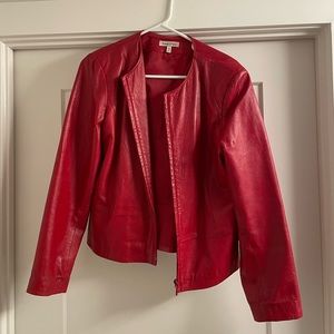 Yvonne Marie Red Leather Jacket